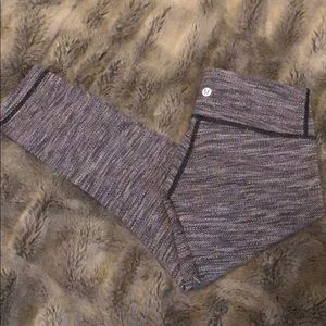 Lululemon cropped knit leggings size 2